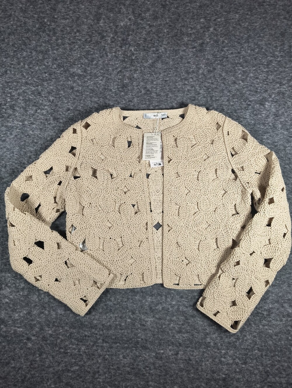 New with tag MNG crochet blazer jacket, women's medium